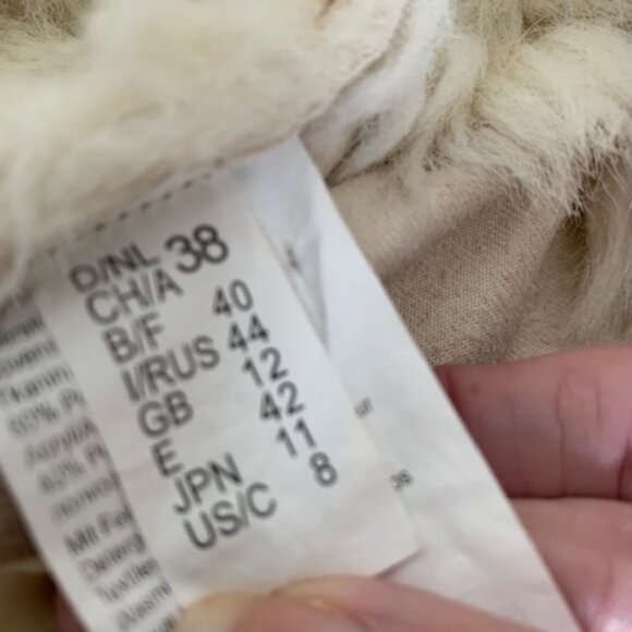 TAIFUN white faux fur jacket US 8 very warm - Picture 7 of 9